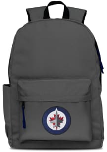 Mojo Winnipeg Jets Grey Campus Laptop Backpack