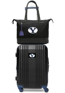 BYU Cougars Black Set with Laptop Tote Luggage