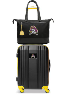 East Carolina Pirates Black Set with Laptop Tote Luggage