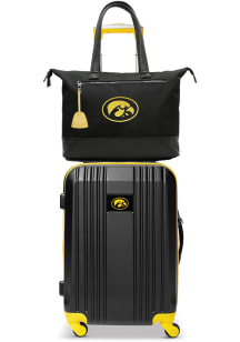 Iowa Hawkeyes Black Set with Laptop Tote Luggage