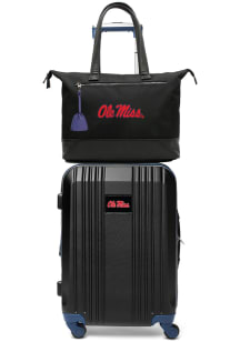 Ole Miss Rebels Black Set with Laptop Tote Luggage