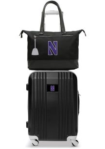 Set with Laptop Tote Northwestern Wildcats Luggage - Black