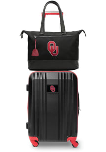 Oklahoma Sooners Black Set with Laptop Tote Luggage