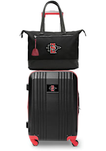San Diego State Aztecs Black Set with Laptop Tote Luggage