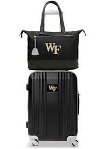 Wake Forest Demon Deacons Black Set with Laptop Tote Luggage