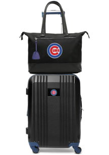 Chicago Cubs Black Set with Laptop Tote Luggage