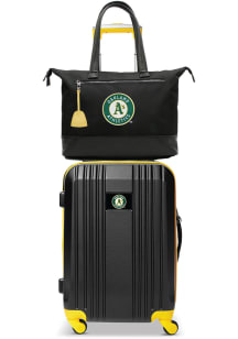 Oakland Athletics Black Set with Laptop Tote Luggage
