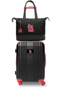 St Louis Cardinals Black Set with Laptop Tote Luggage