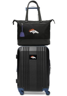 Denver Broncos Black Set with Laptop Tote Luggage