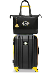 Green Bay Packers Black Set with Laptop Tote Luggage