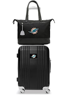 Miami Dolphins Black Set with Laptop Tote Luggage