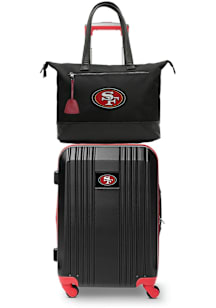 San Francisco 49ers Black Set with Laptop Tote Luggage