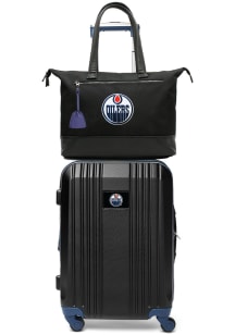 Edmonton Oilers Black Set with Laptop Tote Luggage