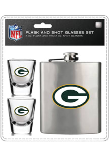 Green Bay Packers Shot Set Flask