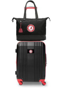 Alabama Crimson Tide Black Set with Laptop Tote Luggage