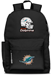 Miami Dolphins Black 2 Logo Campus Backpack