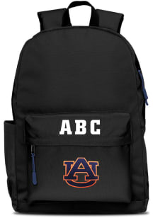 Auburn Tigers Black Personalized Monogram Campus Backpack