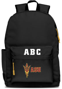 Arizona State Sun Devils Black Personalized Monogram Campus Backpack