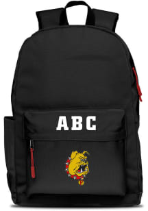 Ferris State Bulldogs Black Personalized Monogram Campus Backpack