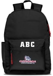 Gonzaga Bulldogs Black Personalized Monogram Campus Backpack