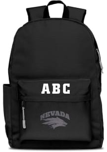 Nevada Wolf Pack Black Personalized Monogram Campus Backpack