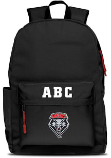 New Mexico Lobos Black Personalized Monogram Campus Backpack