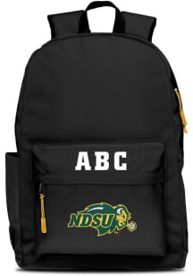 North Dakota State Bison Black Personalized Monogram Campus Backpack