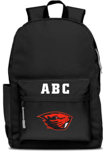 Oregon State Beavers Black Personalized Monogram Campus Backpack