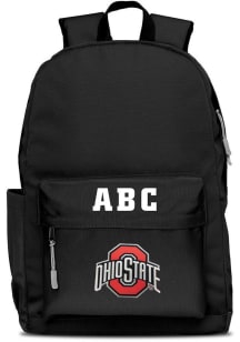 Ohio State Buckeyes Black Personalized Monogram Campus Backpack