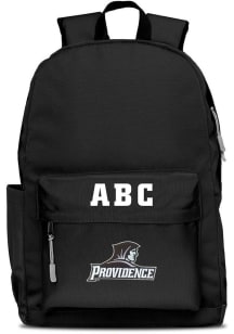 Providence Friars Black Personalized Monogram Campus Backpack