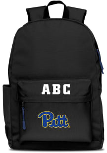 Pitt Panthers Black Personalized Monogram Campus Backpack