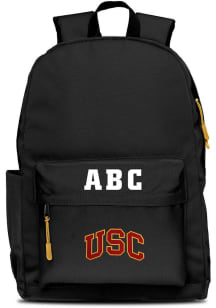 USC Trojans Black Personalized Monogram Campus Backpack