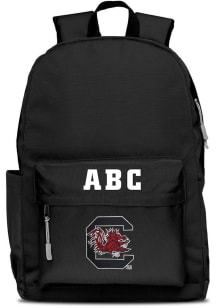 South Carolina Gamecocks Black Personalized Monogram Campus Backpack