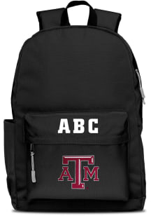 Texas A&amp;M Aggies Black Personalized Monogram Campus Backpack