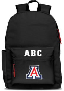 Arizona Wildcats Black Personalized Monogram Campus Backpack