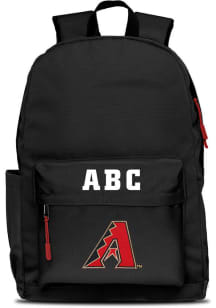 Arizona Diamondbacks Black Personalized Monogram Campus Backpack
