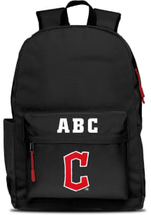 Cleveland Guardians Black Personalized Monogram Campus Backpack