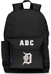 Detroit Tigers Black Personalized Monogram Campus Backpack