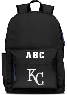 Kansas City Royals Black Personalized Monogram Campus Backpack