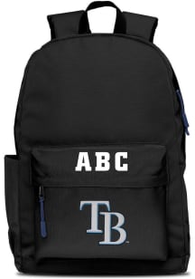 Tampa Bay Rays Black Personalized Monogram Campus Backpack