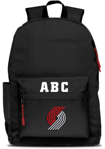 Portland Trail Blazers Black Personalized Monogram Campus Backpack