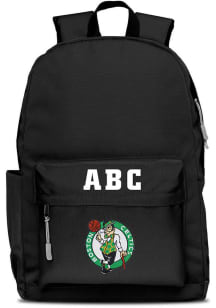 Boston Celtics Black Personalized Monogram Campus Backpack