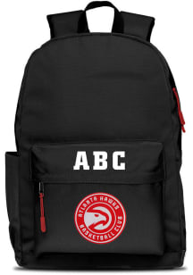 Atlanta Hawks Black Personalized Monogram Campus Backpack
