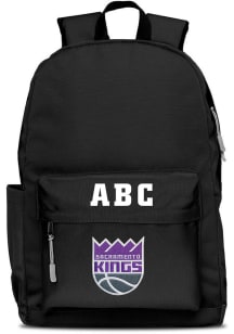 Sacramento Kings Black Personalized Monogram Campus Backpack