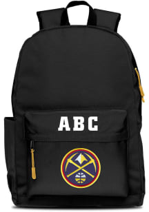 Denver Nuggets Black Personalized Monogram Campus Backpack