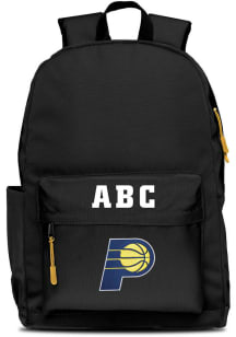 Indiana Pacers Black Personalized Monogram Campus Backpack