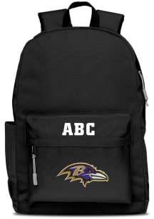 Baltimore Ravens Black Personalized Monogram Campus Backpack