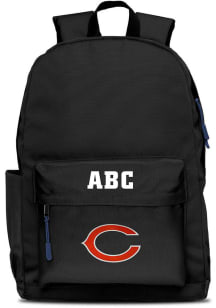 Chicago Bears Black Personalized Monogram Campus Backpack