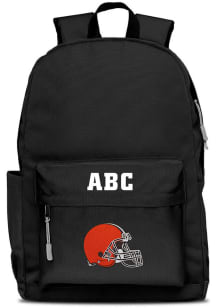 Cleveland Browns Black Personalized Monogram Campus Backpack