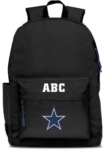 Dallas Cowboys Black Personalized Monogram Campus Backpack